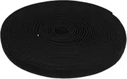 Veemoon Black Nylon Elastic Band Yards with Hook and Loop Closure Flexible Tailoring Elastic Tape for Sewing Crafts Garment Making and Repairs
