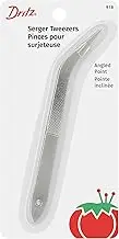 Dritz 918 Serger Tweezers, Silver, 5 inches