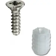 Blum Hinge Dowel 8mm & Screws (10 Pack)