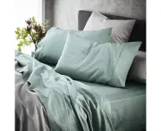 MyHouse Ashton Fitted Sheet - Sage - Double