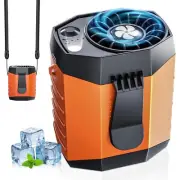 2025 Smart Portable Rechargeable Fan with LED Light 25H Runtime 4-Speed 9200RPM