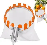 Fruit Picker With Basket | Fruit Picking Ancillary Tool | Metal Fruit Picker Head, Labor-Saving Fruit Picking Tools With Basket, Portable, Easy-to-Use For Getting Fruits