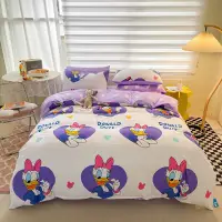 在飛比找蝦皮購物優惠-卡通迪士尼床包四件組 卡通印花床包組 床單 床罩 被套 枕頭