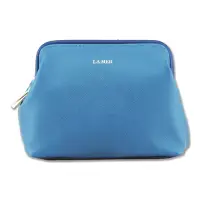 在飛比找Yahoo奇摩購物中心優惠-LA MER 海洋拉娜 限量化妝包(藍)