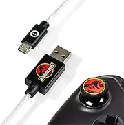 Numskull Official Jurassic Park Micro USB LED Cable 1.5M Fast Charging Lead & Thumb Stick Grips Compatible with Nintendo Switch )