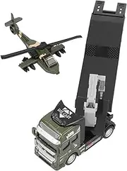 Military Truck Model, Multi Purpose Trucks Airplane Model Cultivate Hands on Ability for Gifts for Home for Kids((Army Green))
