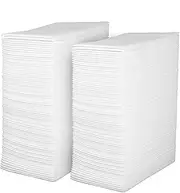 (200-Pack) Linen-Feel Guest Towels/Disposable Cloth-Like Tissue Paper Hand Napkins White Guest Towel