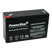PowerStar AGM610 6V 10AH UPS Battery Replaces BB Battery BP12-6-T2, BP12-6T2