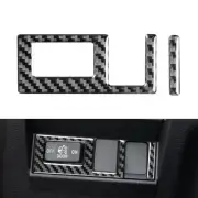 Carbon Fiber Black Look Head Light Switch Button Cover For Toyota Tundra 2014-21 (for: Toyota)
