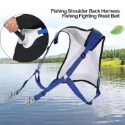 Fishing Stand Up Fighting Belt Gimbal Rod Holder + Fishing Shoulder Back Harness
