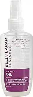 Ellin LaVar Textures NourishOil with Maracuja & Passion Fruit Seed Oil - Dry Oil Care for Hair & Scalp | Vitamin A, C, B-Complex | Nourish & Trap Moisture (4 oz)