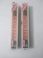 two rare vintage Glad premium cling wrap