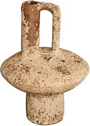 Vases Decorative Ceramic Vase Retro Pottery Pot Flower Arrangement Arrangement Fall Decorations for Home Living Room Vase for Shelf Farmhouse Kitchen Mantel Bedroom