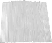 100 Pieces 6 Inch Acrylic Lollipop Sticks Clear Reusable Acrylic Rods for Making Lollipops Cake Candies Chocolates