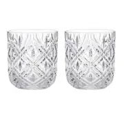 Davis & Waddell Fine Foods Deluxe Double Old Fashion - Set of 2 DTA0562 - Clear