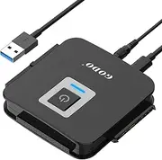 SATA/IDE to USB 3.0 Adapter,IDE Hard Drive Adapter Kit,SATA Cable Converter for 2.5/3.5 inch IDE and SATA HDD/SSD,5.25" CD-ROM/DVD-ROM,Include 12V/2A Power Adapter