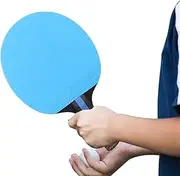 Table Tennis Paddle | Professional Racket with Long Handle Double-Sided Rubber Pong Bat Durable Grip for Better Control and Spin | Training Racquet Sports Equipment Indoor Game Practice