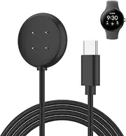 Vancle Charger Compatible with Google Pixel Watch 2 Smartwatch, Magnetic Replacement Charger 3.3FT/1M USB Charging Cable Cord for Google Pixel Watch 2 (USB C)