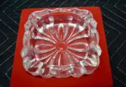 JG Durand Lead Crystal Ashtray Cristal D'arques Champigny NOS NEW