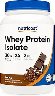 Nutricost Whey Protein Isolate 2LBS Mocha