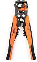 HORUSDY Wire Stripping Tool, 8" Automatic Wire Crimping Pliers/Cutting Stripper Tool with Self-adjusting Jaws, for 10-24 AWG Stranded Wire Cutting
