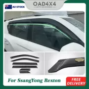Luxury Weather Shields For KGM SsangYong Rexton 2018-Onwards 6PCS