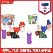 2024 Funny Santa Bubble Blowing Machine Santa Claus Bubble Maker Toy Ornaments