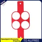 AU Silicone 4 Hole DIY Pancake Maker Bake Cake Mold Mini Egg Tools (Round)
