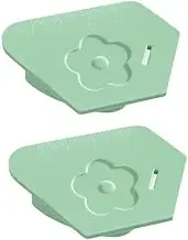 2Pcs Magnetic Seam Guide for Sewing Machine -Upgraded Multifunctional Polygonal Hemmer Guide with Scale, Universal Sewing Accessories & Supplies for Magnet Making Machine (Green, One Size)