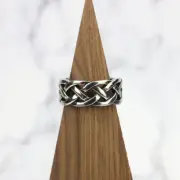 Interlacing Endless Knot Stainless Steel Ring
