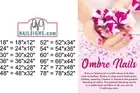 Salon 06 Photo-Realistic Paper Poster Matte Non-Laminate Ombre Nails Vertical