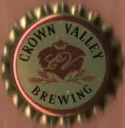 USA Plastic Lined Beer Crown Bottle Cap: Crown Valley Brewing