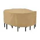 Classic Accessories Terrazzo Patio Table And Chair Set Cover Sand Large Round