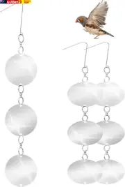 2 Pack Bird Hanging Scare Discs, Bird Reflective Scare Rods, Bird Scare Rod, Bir