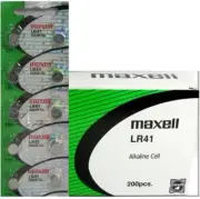 200 Maxell Watch Button Cell LR41 AG3 192 Authentic Hologram Packaging EXP 2026