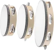 LALADEFIEE Handheld Percussion Tambourine for Boys and Girls Wooden Boys and Girls Musical Instruments for Dance