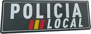 TS Tactical Store TS-PTCH-PL_BCK-SP PVC Vest Patch Size 20 x 7 cm 3D Velcro 3D Velcro for Bulletproof Vest Ideal for Vests Police Backpack