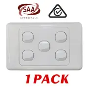 1 x 5 Gang Wall Switch - 2 Way Switching - Electrical Light Switch - SAA