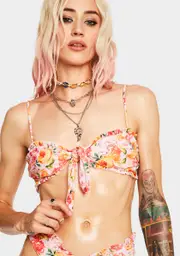 [For Love & Lemons] Orchid Ravi Bikini Top
