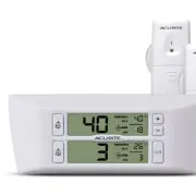 FDA Approved Wireless Fridge/Freezer Thermometer with Easy-Mount LCD Display