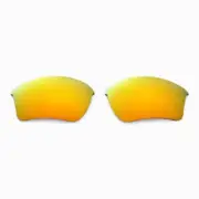 Walleva 24K Gold Polarized Replacement Lenses For Oakley Half Jacket 2.0 XL