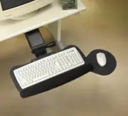 Lift & Lock Keyboard System by Office Source OSF700BLK Keyboard Tray