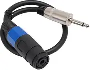 High Power Female to 1/4 Inch Male Speaker Cable, and Connection for Stage Monitors and Subwoofers