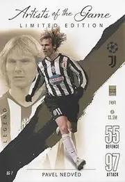 Topps Match Attax 2023 2024 Pavel Nedved Artists of the Game Limited Card