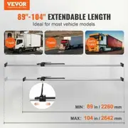 Cargo Bar, Ratcheting Cargo Bar Adjustable from 89" to 104", Heavy-duty Steel Cargo Stabilizer Bar with 140.16KGS Capacity, Truck Bed Load Bar for Pickup Truck Bed, Trailer, Semi Trailer (4 pcs)