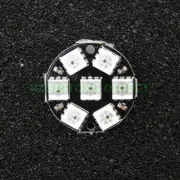 LED Circle Pixel 7 x WS2812B 5050 RGB Integrated Drivers Arduino 7 Bit Y37