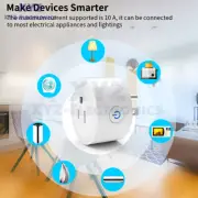 10A WiFi Smart Plug Socket Remote Control Work With Alexa Google Home AC100-240V