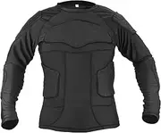 X AUTOHAUX Size M Bike Motorcycle Riding Protective Full Body Armor Jacket Thorax Back Backbone Protector for Skateboarding Skiing Black