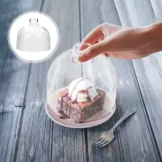 Cake Plate with Dome Stand Lid Small Glass Cover Display Man