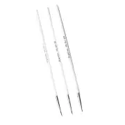3*Weasel Hair Brush Pen Fine Detail Nail Art Stroke Watercolor Paint Oil Set